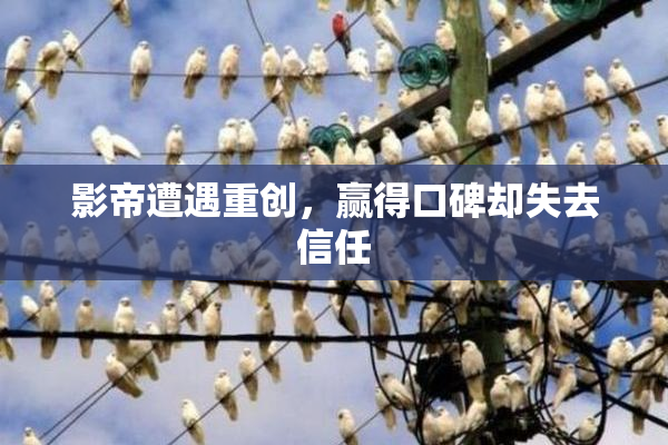影帝遭遇重创，赢得口碑却失去信任