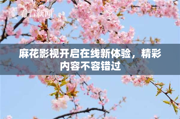 麻花影视开启在线新体验，精彩内容不容错过