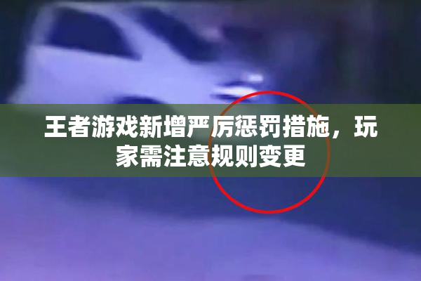 王者游戏新增严厉惩罚措施，玩家需注意规则变更