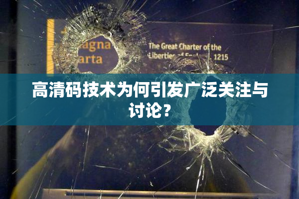 高清码技术为何引发广泛关注与讨论？