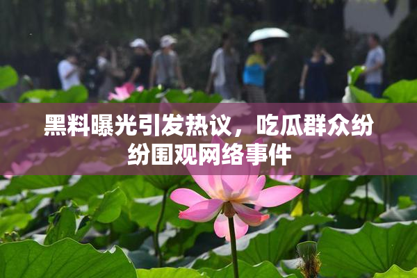 黑料曝光引发热议，吃瓜群众纷纷围观网络事件