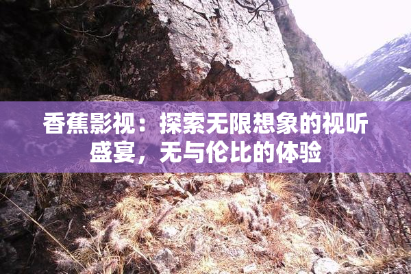 香蕉影视：探索无限想象的视听盛宴，无与伦比的体验