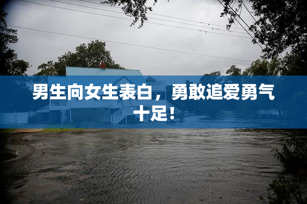 男生向女生表白，勇敢追爱勇气十足！