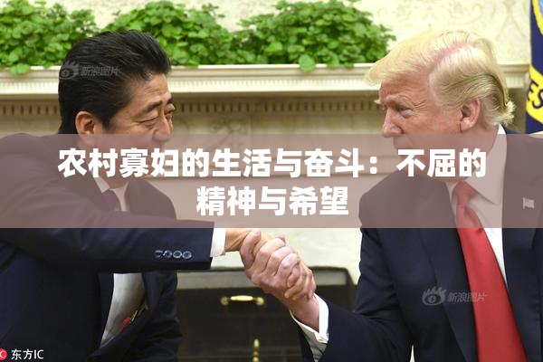 农村寡妇的生活与奋斗：不屈的精神与希望